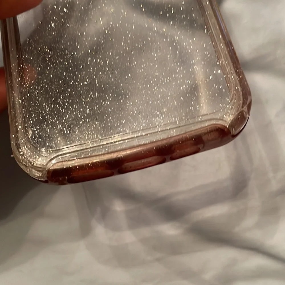 iPhone 12 and Pro Symmetry Series Clear Case sparkle glitter otter box cover